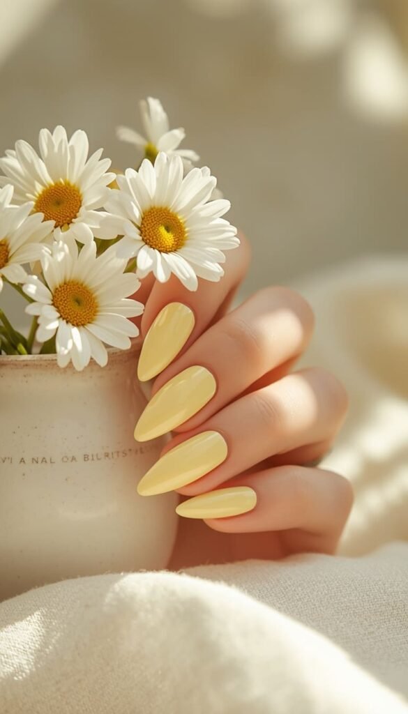 Butter Yellow Pastel Gel Nails The 'It' Color of Spring 2026