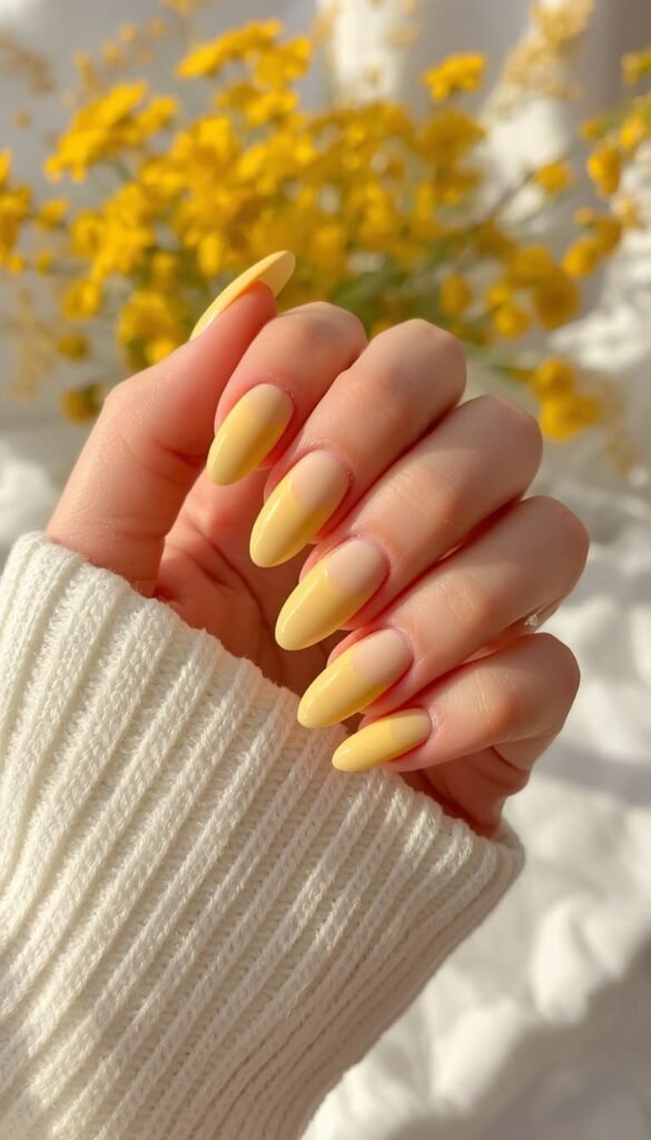 Butter Yellow to Cream Ombré