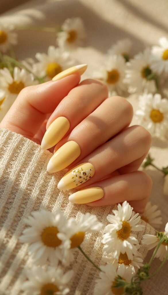 Butter Yellow with Micro Daisy Tips