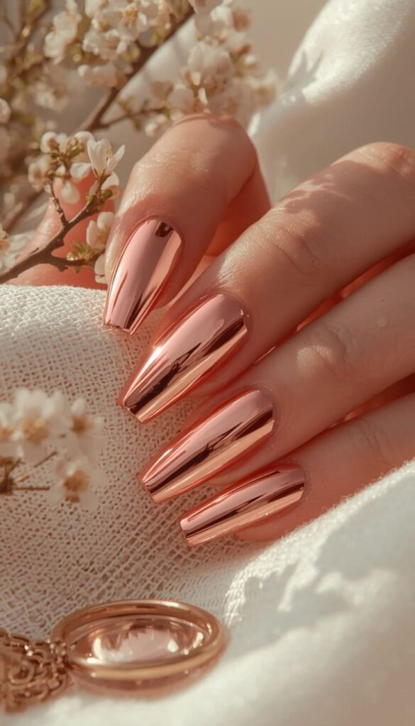 Chrome Gel Nails The Mirror Finish Trend That's Everywhere