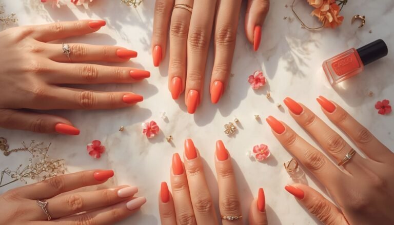 Coral Spring Nails