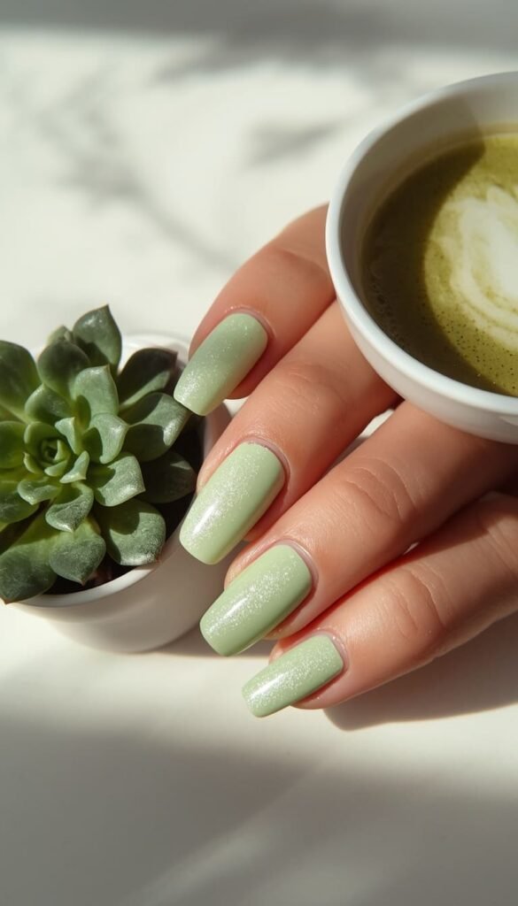 Mint Green Spring Nails — The Shade That Stole 2026