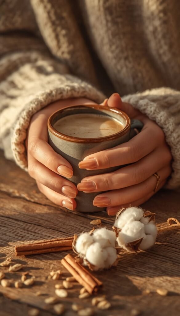 Mocha to Cream Transition Nails