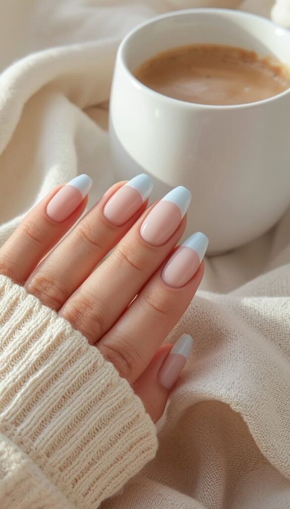 Pastel May Nails With Micro French Tips — Minimalist Done Right