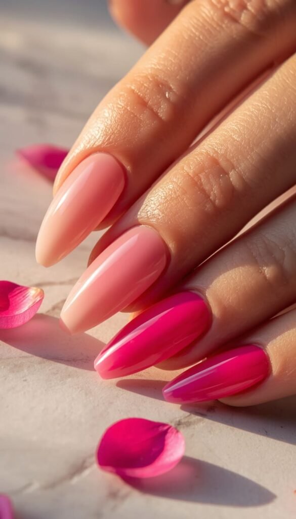 Pink Gel Nails Every Shade From Blush to Hot