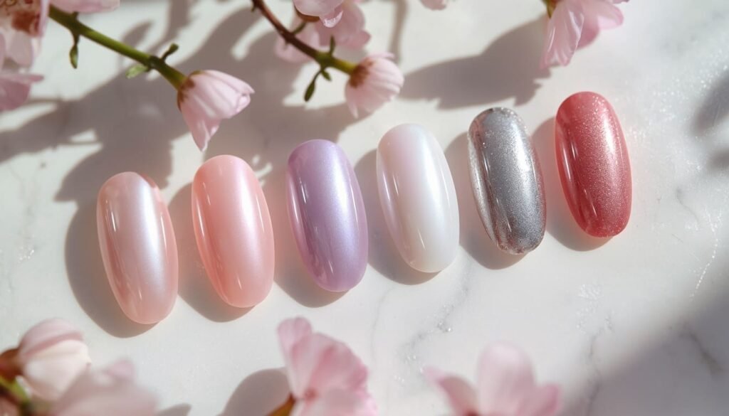 Spring Chrome Nails