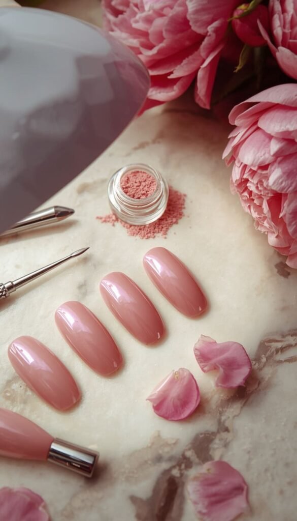Spring Gel Chrome Nails Long Lasting and Salon Worthy