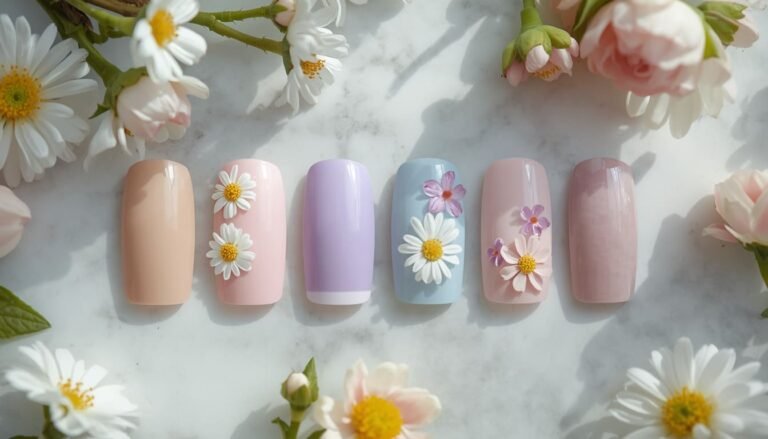 Spring Square Nails