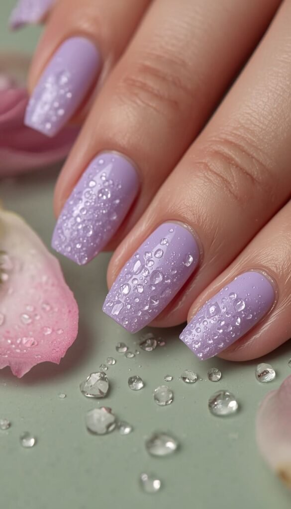 3D Dewdrop Spring Nails