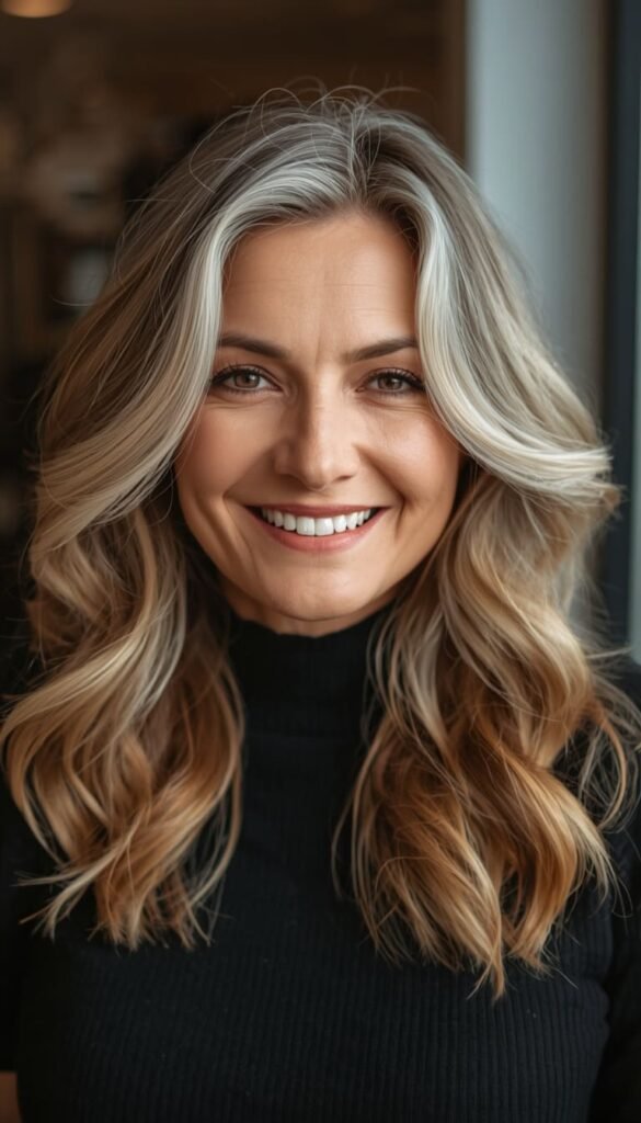 Balayage Gray Blending for a Low Maintenance Lifestyle