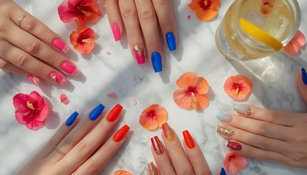 Bright Summer Nails
