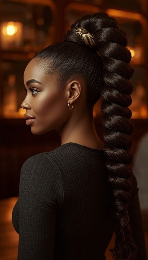 Bubble Braid Ponytail