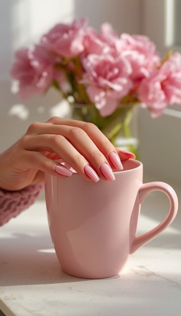Bubblegum Pink Gel Nails — Bold But Still Wearable