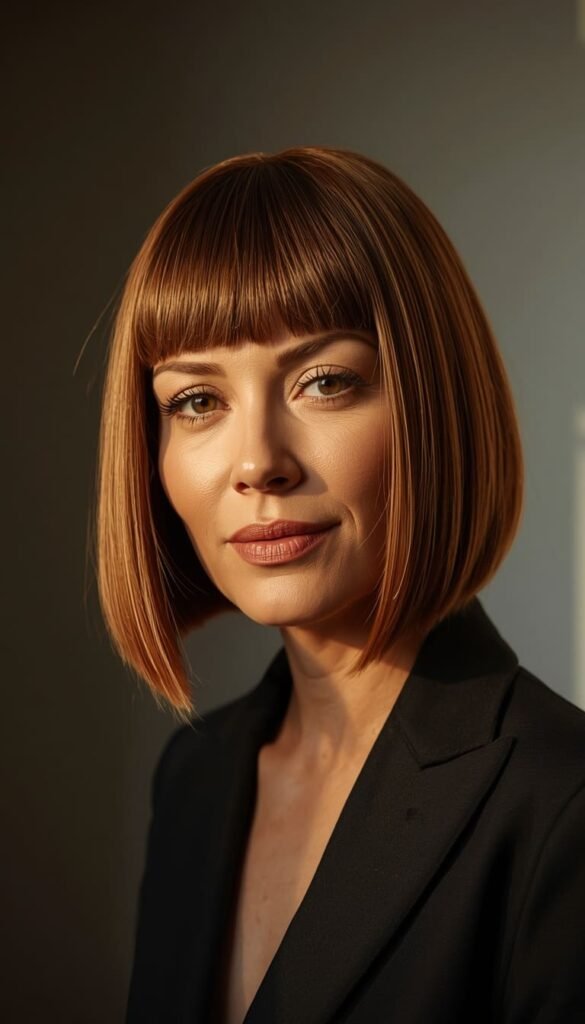 Chin Length Bob for Women Over 50 — Sharp Chic and Seriously Age Defying