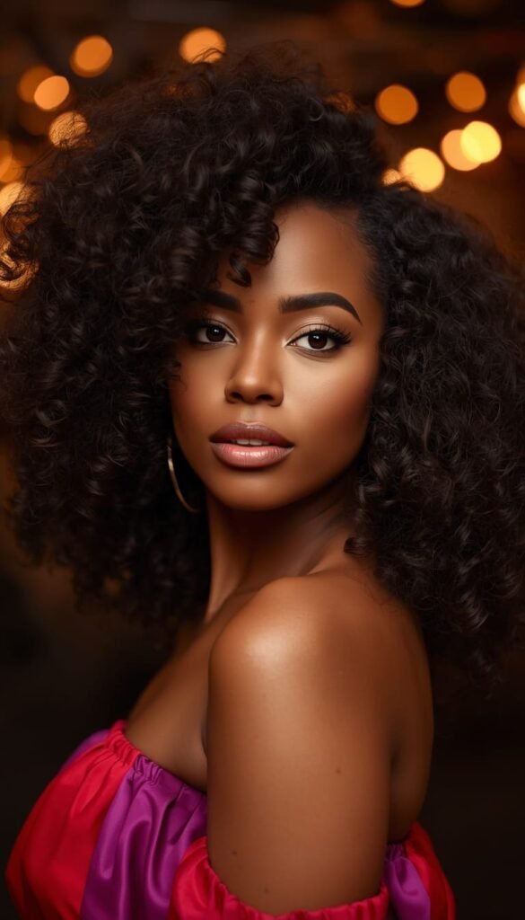  Curly Hair Defined and Diffused