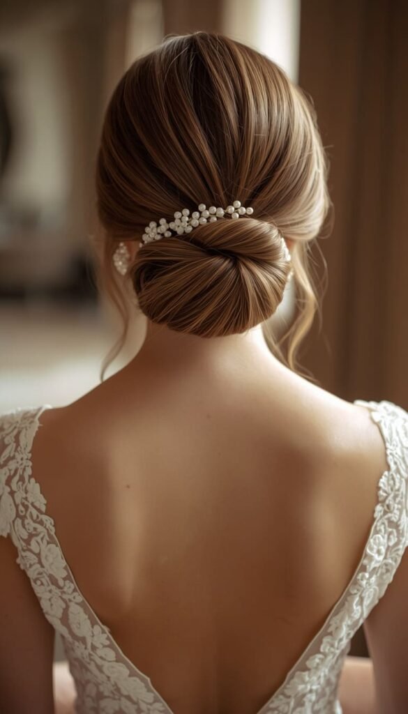 Elegant Low Bun and Chignon