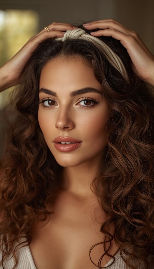 Face Framing Tendrils — The Most Flattering Headband Hairstyle for Women