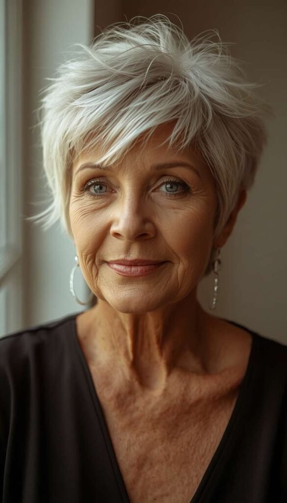 Feathered Pixie with Wispy Bangs