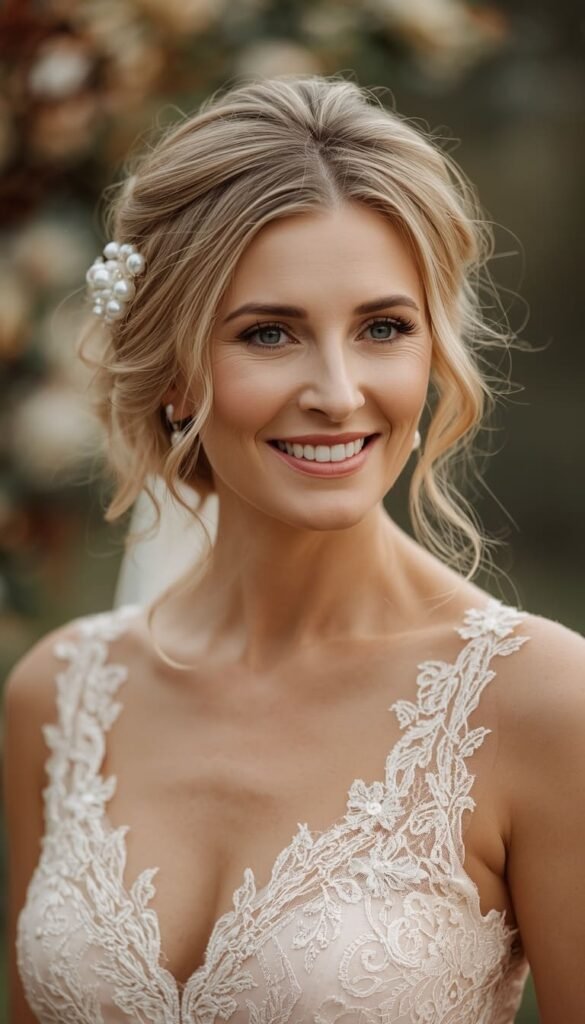 Half Up Twist with Pearl Pins — Elegant and Occasion Ready