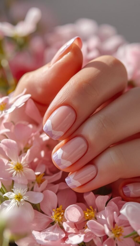 Heart Tip Lavender French