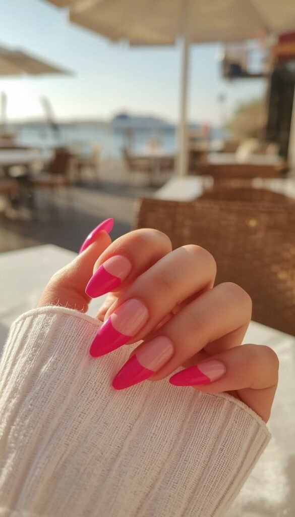  Hot Pink French Tips — Bold Summer Manicure That Never Fails