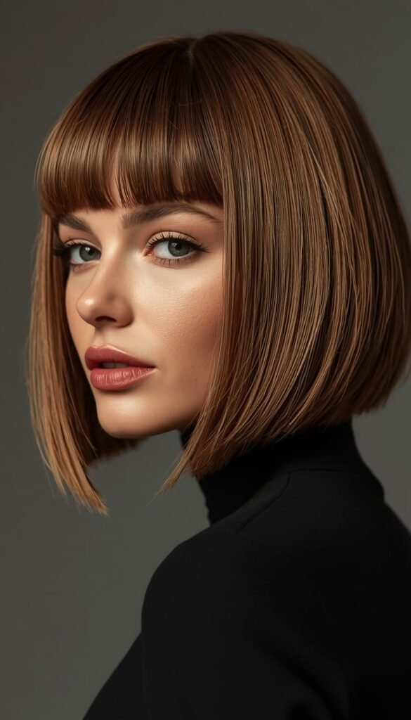 Layered Bob with Short Bangs