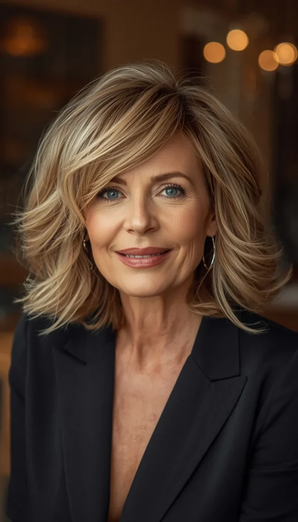 Layered Choppy Bob That Adds Instant Volume