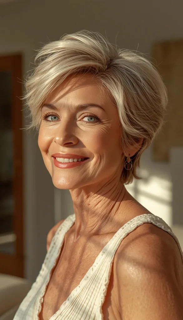 Layered Pixie Haircuts for Older Women Who Want Volume Without the Fuss