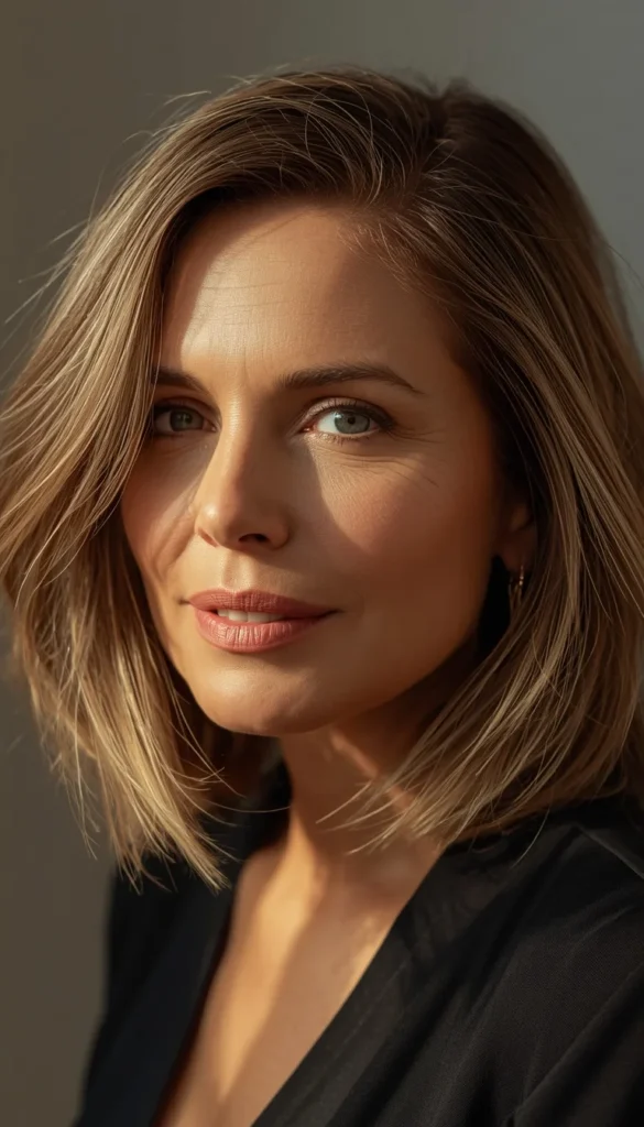 Medium Layered Bob with Face Framing Pieces