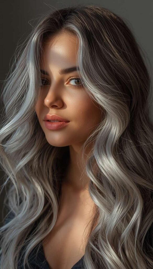 Natural Salt and Pepper Hair
