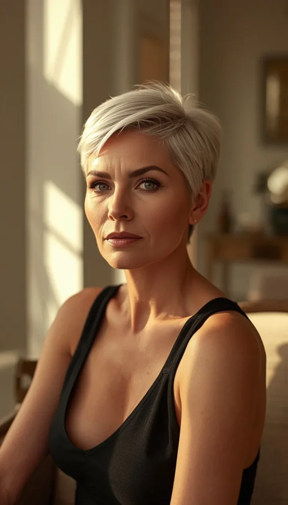 Platinum and Gray Pixie Styles That Look Intentional, Not Accidental