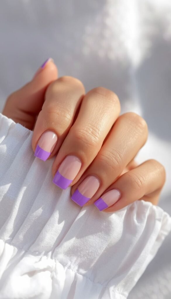 Purple French Tips (Classic)