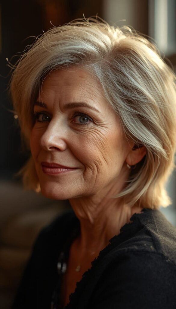 Short Shaggy Bob for Fine Hair