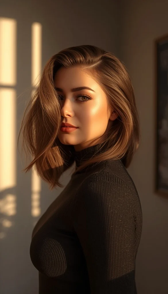 Shoulder Length with Invisible Ghost Layers — The Trend Taking Over US Salons