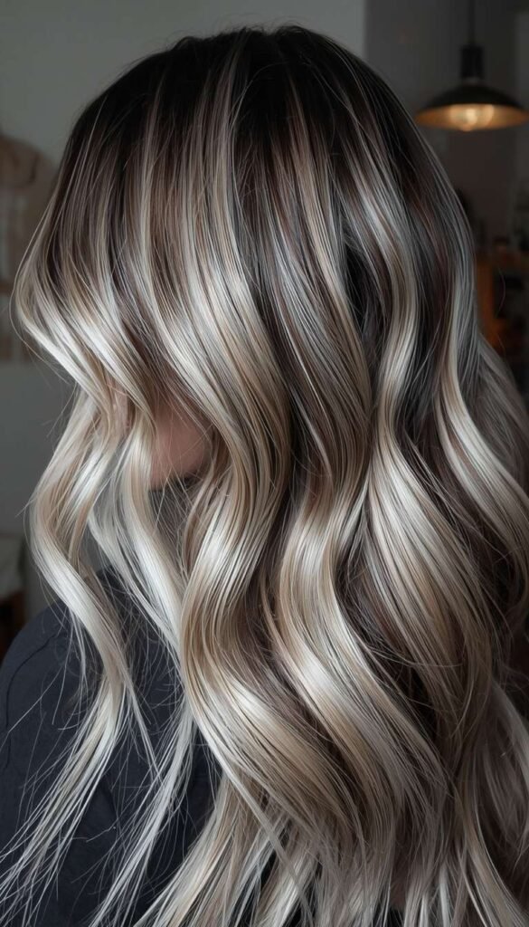 Silver Salt and Pepper Highlights