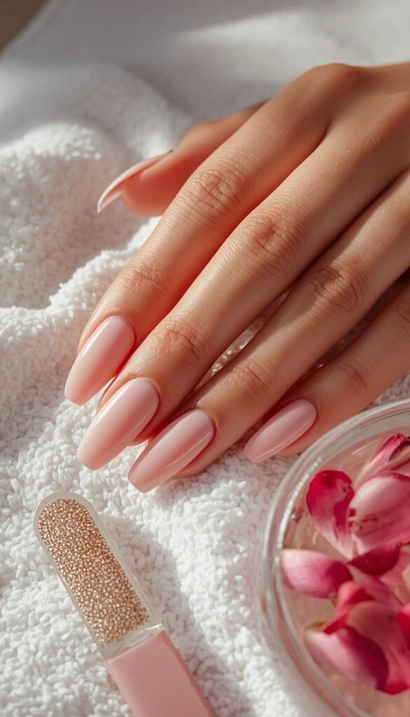 Simple Pink Summer Acrylic Nails — What to Ask Your Nail Tech