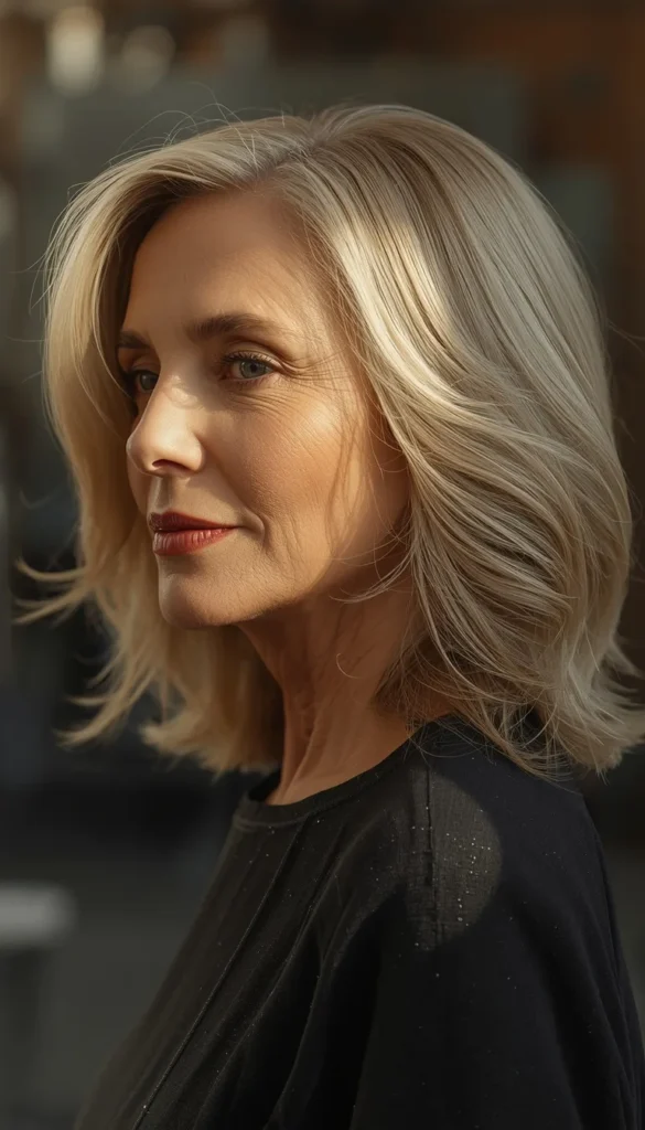 Soft Layered Shag for Fine Hair