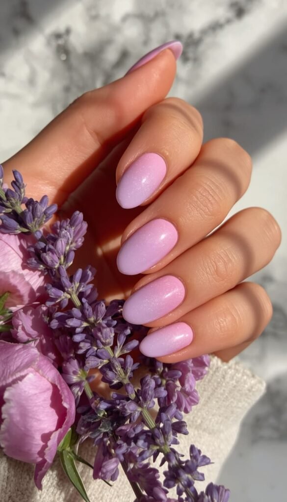 Spring Ombré Gel Nails