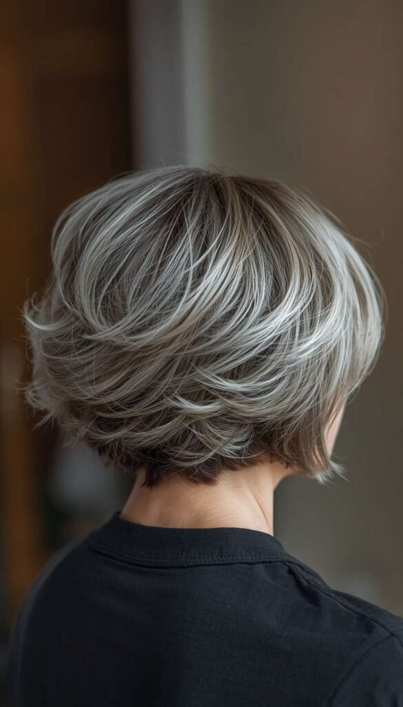Stacked Bob for Fine Hair