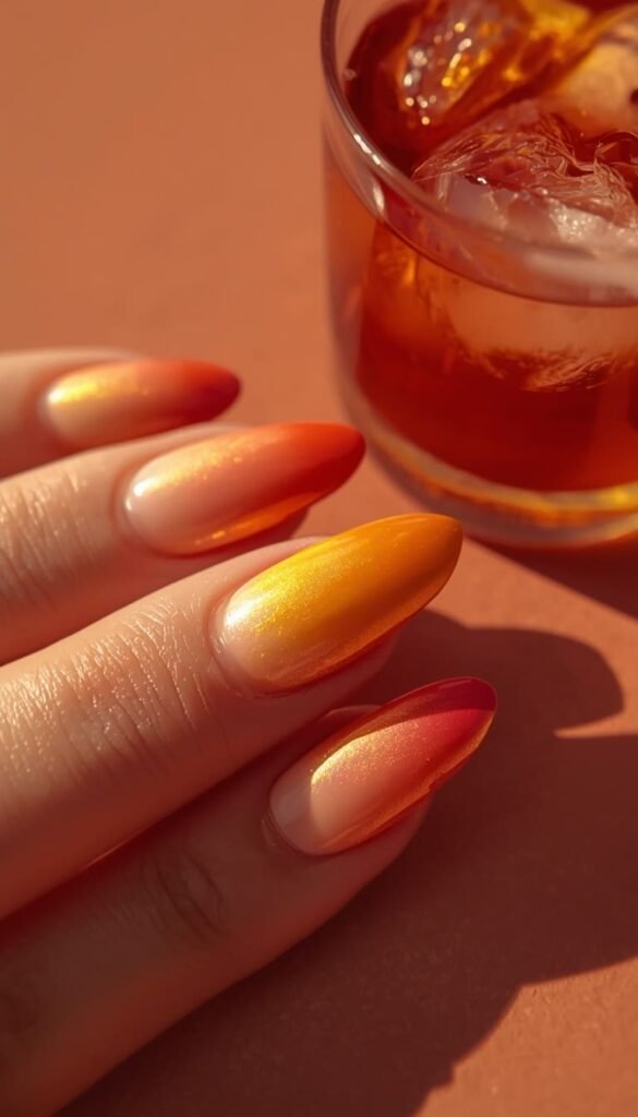 Sunset Aura Nails — The Most Instagrammable Summer Look Right Now