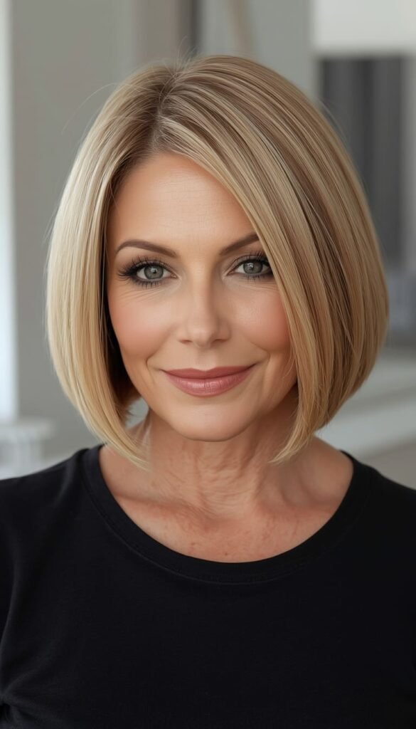 The Blunt Cut Bob with Soft Layers