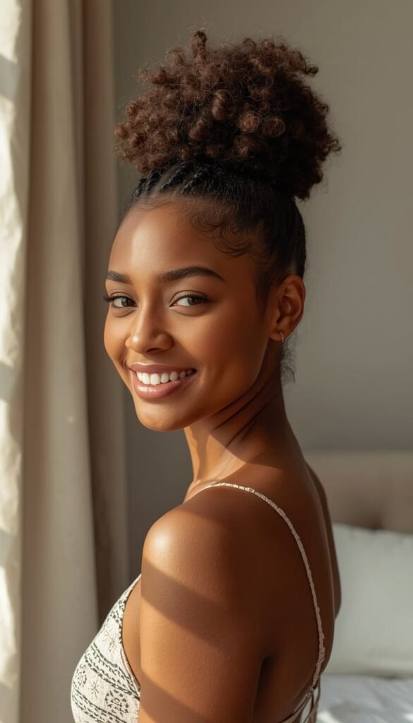 The Classic High Bubble Ponytail — Effortless, Bouncy, and Always On Trend