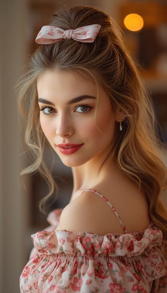 The Effortless Half Up Bow
