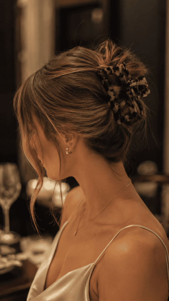 The Elevated Claw Clip Updo