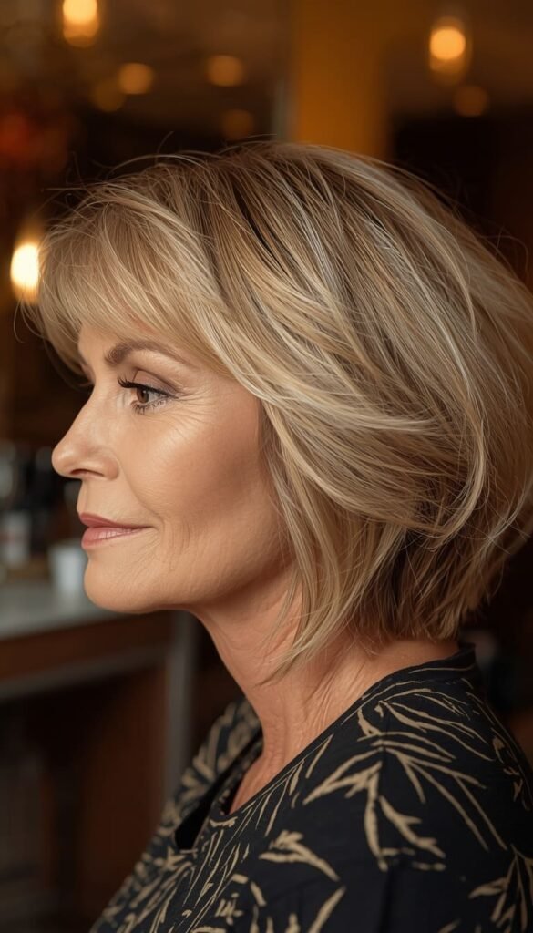 The Feathered Choppy Bob