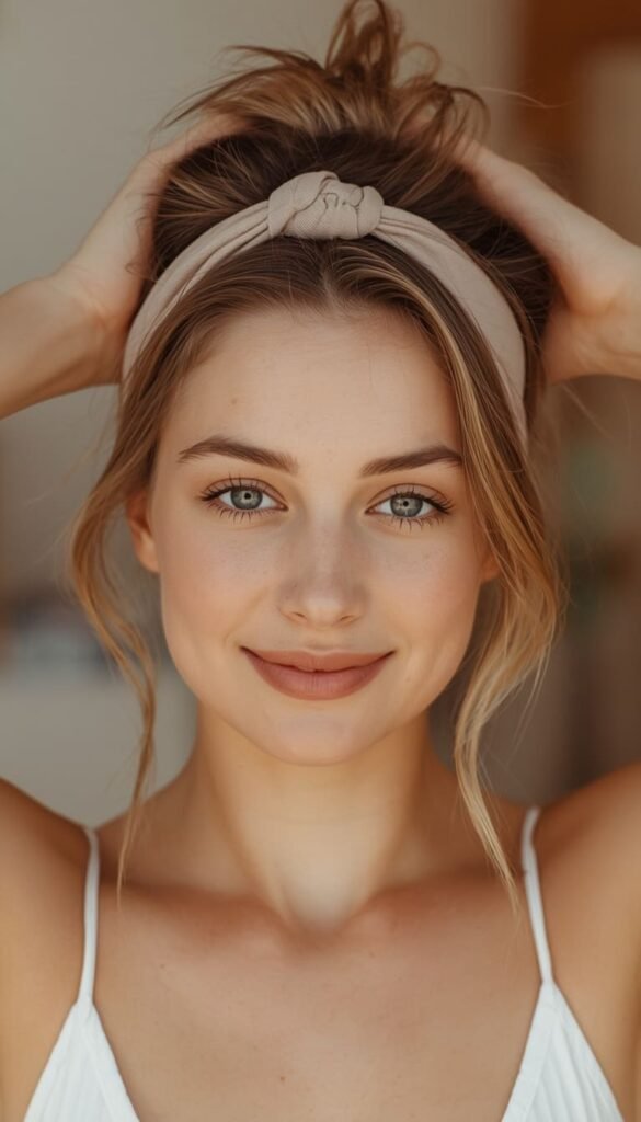 The Half Up Half Down Headband Look — School and Work Approved