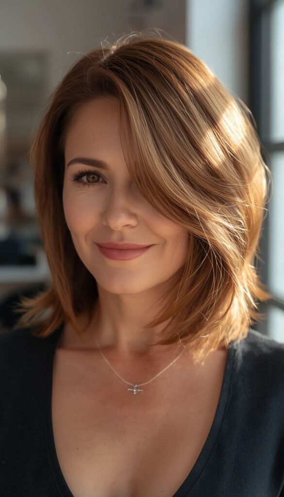 The Layered Bob Haircut for Women Over 50 — The Ultimate Face Framing Classic