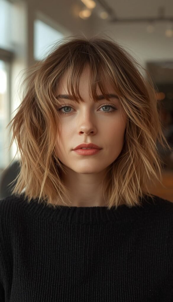 The Low Maintenance Shaggy Bob