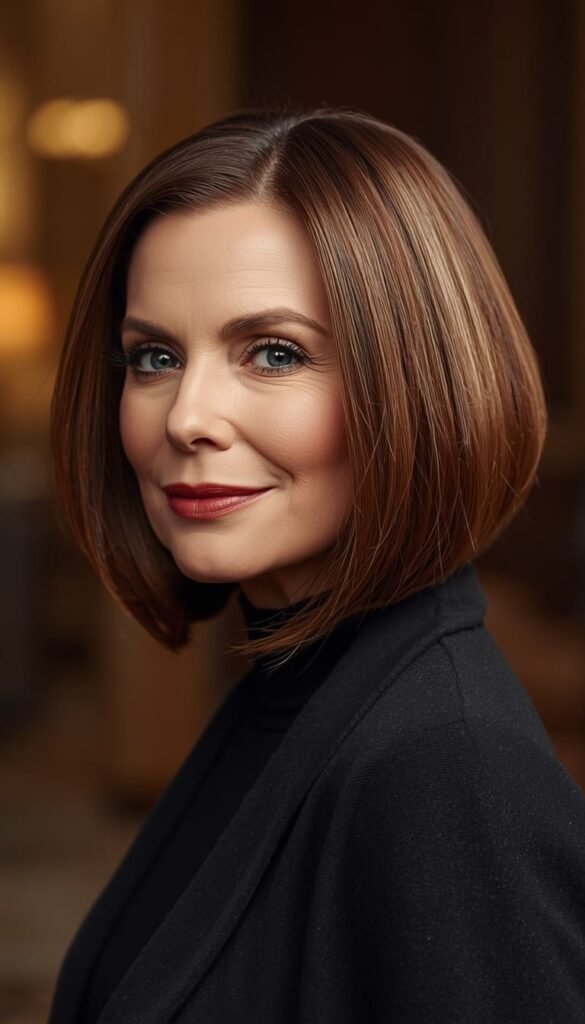 The Sleek Side Part Bob