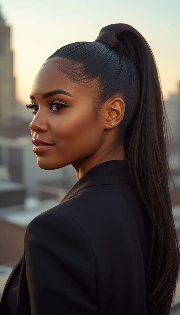 The Sleek Wrap Ponytail